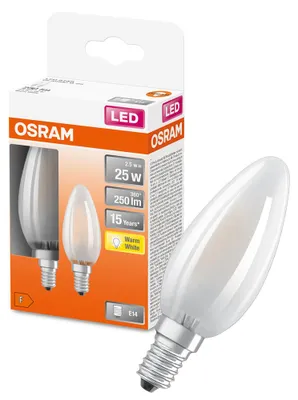 Zdjęcie produktu dla 2x Lampa LED P45 Kulka E14 2.2W = 40W 470lm 2700K Ciepła 330° 214lm/W CLASSIC ENERGY EFFICIENCY Osram Żarówka