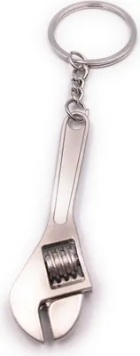 Image de Onwomania Porte-clés Clé à molette Outil Métal Pendentif Charm