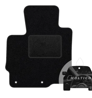 Image de Tapis de sol en velours pour voiture, compatible avec : Fiat Fullback, modèles de 2016 à 2019