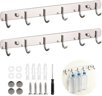 Imagen del producto de Barras de soporte de acero inoxidable 304, 2 unidades, para cocina y baño