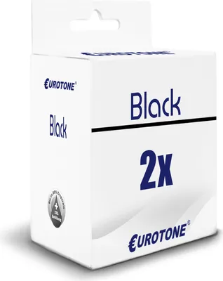 A white product box for a black ink cartridge.
