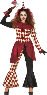 Produktbild von Scarry Jester Kostüm für Damen
