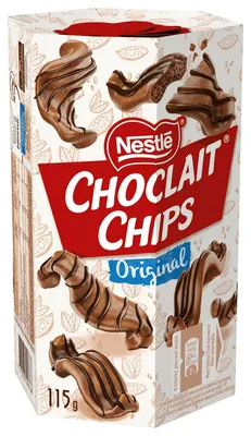 Choclait Chips Original Knuperchips mit Schokoladenüberzug 115g