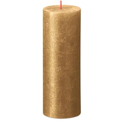 Produktbild von Bolsius Rustik Kerze Gold 190/68mm