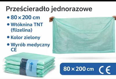 Obrázok produktu pre Zdravotnícky Ochranný Odev Dambo Netkaná Textília Zelená 1 Ks Pre Hygienu EU