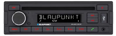 Zdjęcie produktu dla Radio samochodowe Blaupunkt Milano 200 BT, format 1-DIN