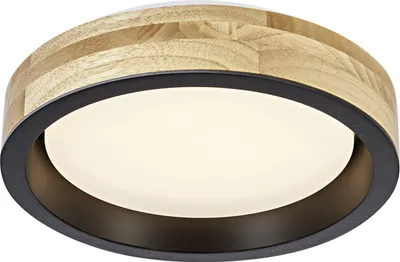 Produktbild von Osram LED-Deckenleuchte Orbis MarianoØ 31 cm 16 W Holzdekor schwarz dimmbar