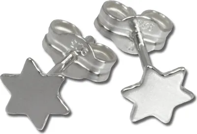 Image de SilberDream Boucles d'oreilles pour femmes 925 argent Étoiles 6mm SDO540