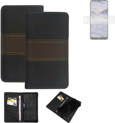 Produktbild von K-S-Trade Hülle Handyhülle kompatibel mit Nokia 2.4 Schutzhülle Walletcase Bookstyle Tasche Schutz Case Handytasche Wallet Cover Kunstleder
