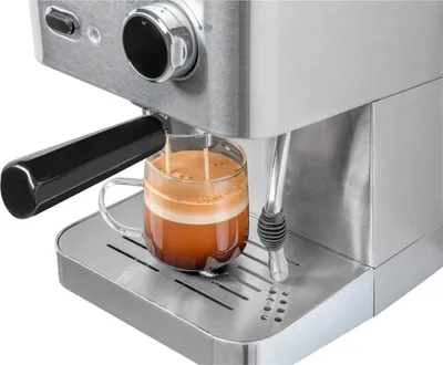 Produktbild von Sencor SES 4010SS, Espressomaschine, 1,5 l, Gemahlener Kaffee, 1050 W, Edelstahl