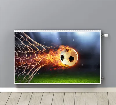 Productafbeelding van Magnetische radiatorafdekking, voetbalmotief, 60x100 cm