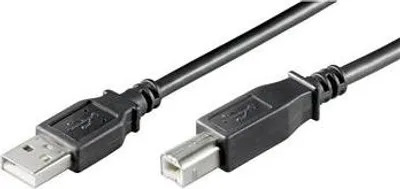 Produktbild von PremiumCord USB 2.0 Kabel, A-B, 2m, Schwarz