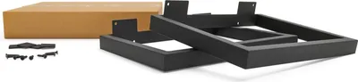 Produktbild von HEVVA - 30 cm hohe Möbelfüße GRAZ - 40 cm Tiefe, Schwarz, 2er Set