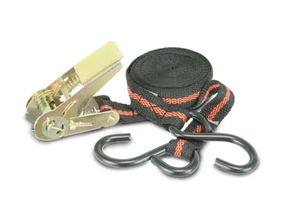 Produktbild von KRAFTMANN 3553 Knarren-Spannband, 5 m lang, 24 mm breit, mit 2 schweren Haken