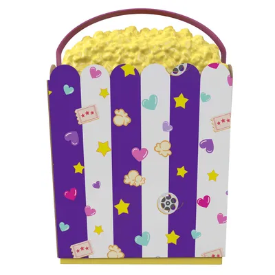 Produktbild von Polly Pocket Popcorn-Box Spielset, mit Polly & Lila Puppen und 15+ Überraschungen
