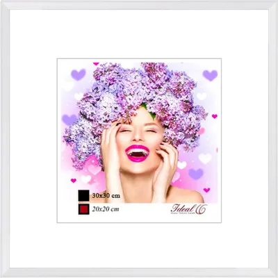 Produktbild von Photo Style Kunststoff Bilderrahmen quadratisch Foto Rahmen Picture Frame Collage - Farbe: Weiß | Format: 20x20