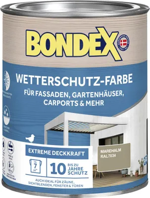 Produktbild von Bondex Wetterschutzfarbe 2,5 L 0,75 L marehalm