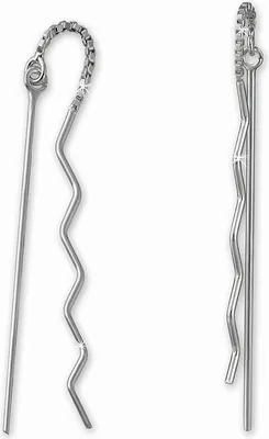Produktbild von SilberDream Ohrhänger für Damen 925 Silber silber ZickZack Ohrringe SDO5623