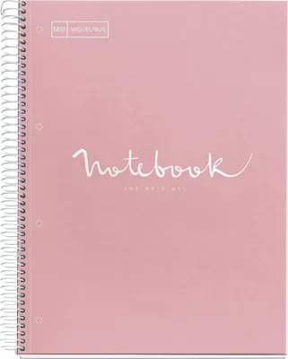 Produktbild von MIQUELRIUS Collegeblock "Notebook EMOTIONS" DIN A5 rosa kariert 120 Blatt