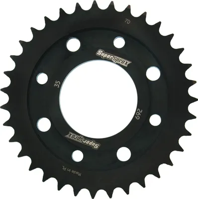Produktbild von Stahl-Kettenrad Supersprox 428 - 35Z (schwarz) RFE-269:35-BLK|ID 58,0 LK 90,0 4-Loch/4-Loch