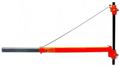 Obrázek produktu pro Stojan pro výsuvný elektrický kladkostroj z lakované oceli, nosnost 600 kg nebo 300 kg, nastavitelná tyč 75–110 cm