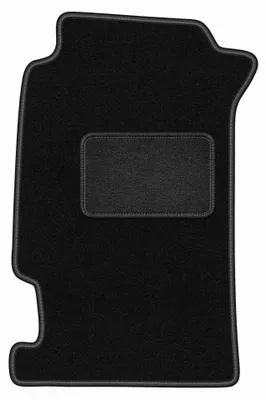 Image de Tapis conducteur en moquette pour Honda CRX DelSol 1992-1997 (coupé/cabriolet) – 1 pièce, noir, sur mesure – Wielganizator LUX
