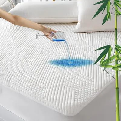 Immagine prodotto di Coprimaterasso impermeabile 140x200 cm in fibra di bambù