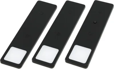 Produktbild von kalb | LED Unterbauleuchte Solid2, SET schwarz, mech. Schalter, 3W 3er Set neutralweiß