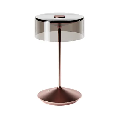 Produktbild von SIGOR Akku-Glasleuchte Numotion 265mm rosegold Tischleuchte 2,2W FlexMood 2200K/2700K IP54 Ra85 dimmbar