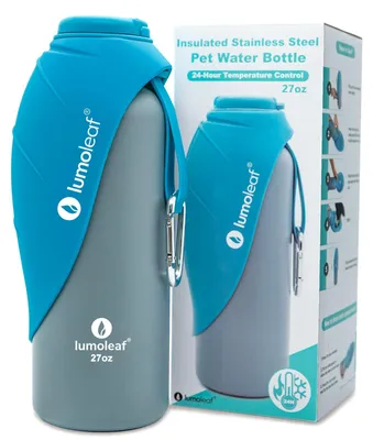 Isolierte Hunde-Wasserflasche 27 oz Edelstahl, tragbar