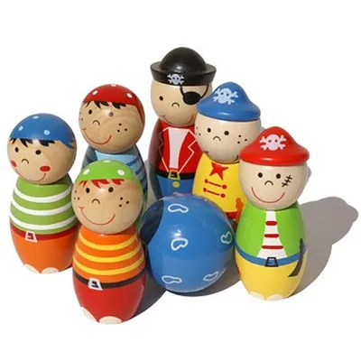 Immagine prodotto di Simply for Kids 22107 Houten Kegelspel Piraten