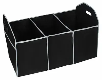 Produktbild von Go Go Gadget – Organizer – Kofferraum – Einkaufstasche – faltbar – multifunktional – 30 x 52 x 24 cm – 1 Stück – Schwarz
