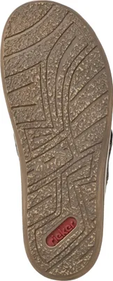 Produktbild von Rieker Herren Pantolette Zehentrenner maritim 21084 , Größe:44 EU, Farbe:Schwarz