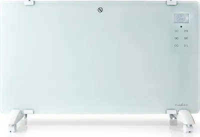 Produktbild von Nedis SmartLife Konvektionsheizgeräte - geeignet für Badezimmer - Glasverkleidung - 2000 W - 2 Wärmeeinstellungen - LED - 15 - 35 °C - Verstellbares Thermostat - Weiss