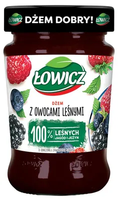 Produktbild von Łowicz Waldfrucht-Konfitüre mit reduziertem Zuckergehalt 280 g