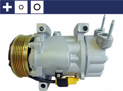 Produktbild von MAHLE ACP 384 000S SD6V12 Klimaanlage Klimakompressor PAG 46 R134a für MINI Schrägheck (R56) Schrägheck (R50, R53) Clubman (R55) Countryman (R60)