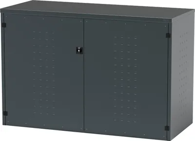 Produktbild von Fahrradgarage Typ-F, für 3 Fahrräder, Pultdach, Stahl verzinkt Anthrazit
