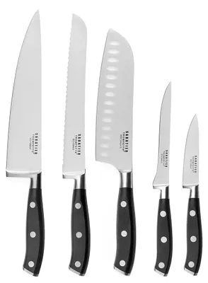 Produktbild von Sabatier Trompette 5-tlg. Messer Set VULCANO 5-teilig schwarz