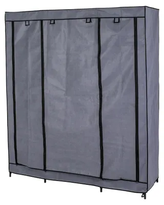 Produktbild von Kleiderschrank XXL, ca. 150 x 175 x 45 cm, Grau-Schwarz