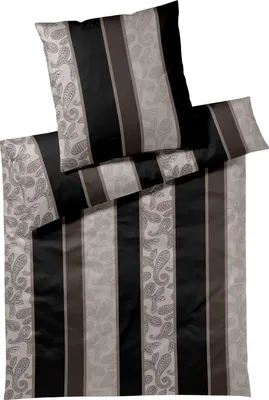 Produktbild von JOOP Bettwäsche Paisley Stripes black Bettbezug einzeln 135x200 cm