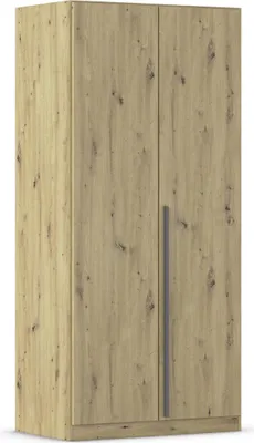 Produktbild von Drehtürenschrank >Alba< inkl. Schubladen, Eiche Artisan Nachbildung - 91x197x54 (BxHxT)
