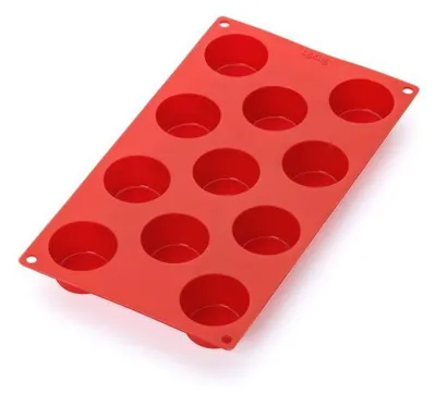 Produktbild von Lékué 885389, Muffin mould, Rechteckig, 0,05 l, 220 °C, Rot, Silikon