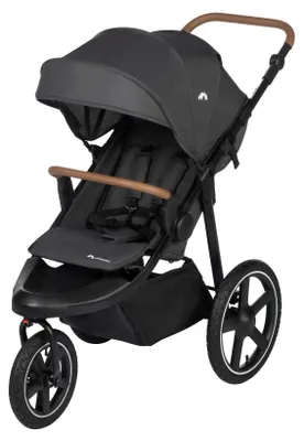 Productafbeelding van Bebe Confort Cloudy, Zonnescherm, All-terrain kinderwagen, Geschikt voor jongens en meisjes, Luchtwielen, Inklapbaar, Zwart, Grijs