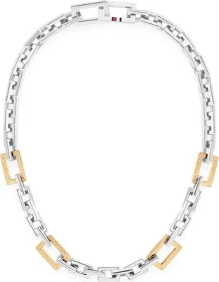 Image de Collier massif bicolore en acier 2780867