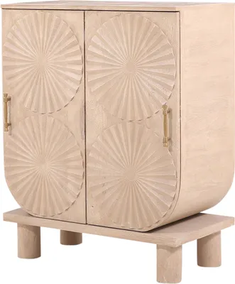 Zdjęcie produktu dla Komoda Adelmo 90 cm wykonana z litego drewna w stylu boho i art deco