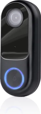 Produktbild von Alpina Smart Home Funkklingel mit Kamera - WLAN - Video - Full HD - Gegensprechanlage - Nachtsicht - Ton- und Bewegungssensor - IP54