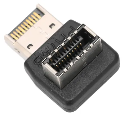 Obrázek produktu pro Adaptér USB 3.1 typu E pro základní desku počítače, adaptér USB 3.1 typu E s 90° ohybem (PH74B)
