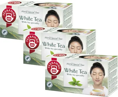 Produktbild von Teekanne Weißer Tee 3x 20 Teebeutel - Weisser Tee Beutel ohne Zusätze White Tea