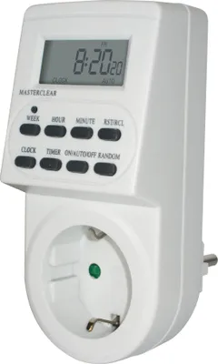 Produktbild von Brennenstuhl Timer Elektryczny Dzienny/Tygodniowy, Biały, Cyfrowy, LCD, 1506550