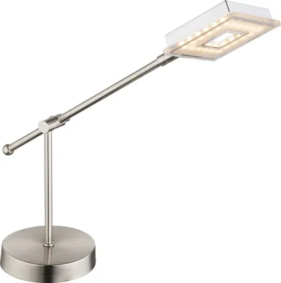 Produktbild von Globo Kerstin Tischleuchte Chrom Nickel matt, 1xLED; 56138-1T
